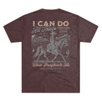 Christian Faith Crew Tee — "I Can Do All Things Through Christ Who Strengthens Me"