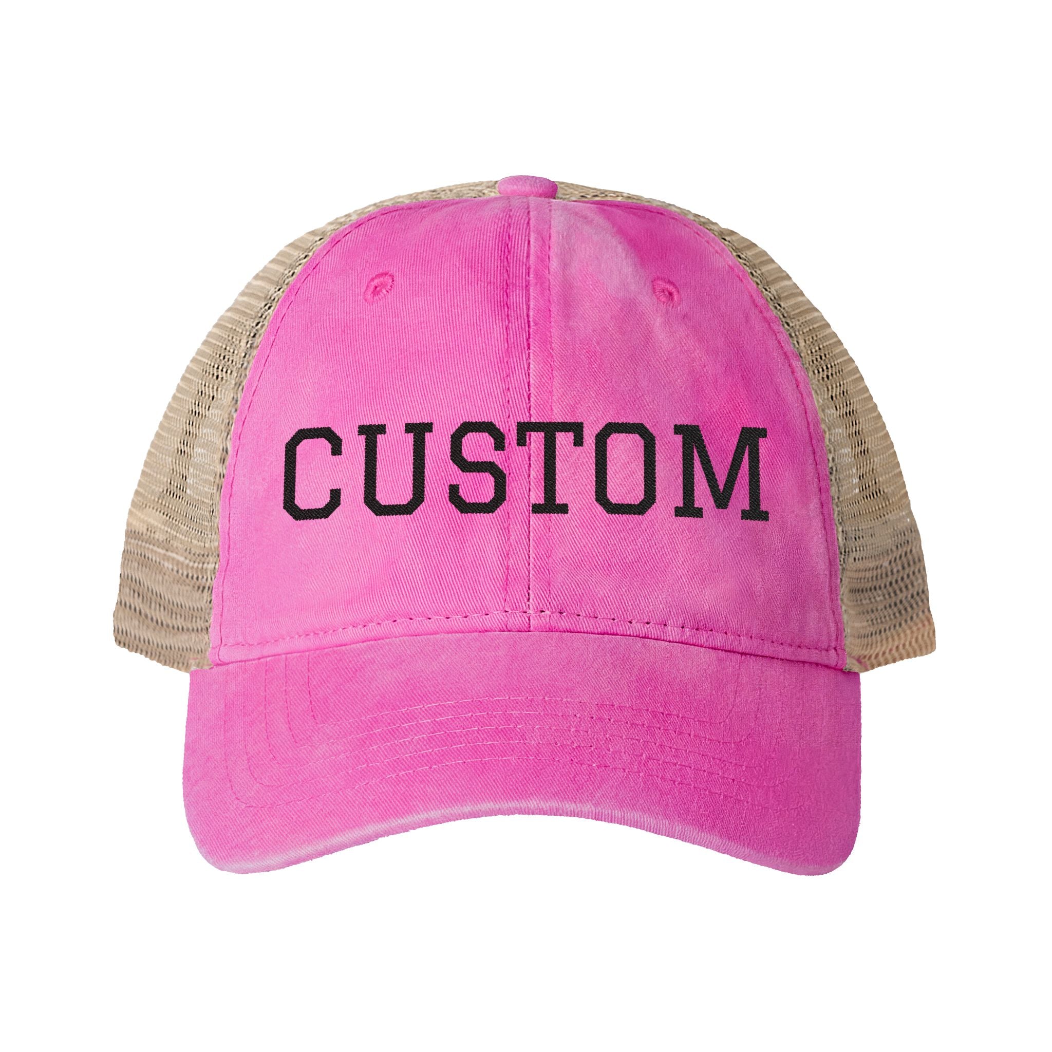Custom Women's Hat  Washed Mesh-Back Cap Fun Patterns