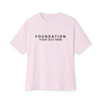 Custom T-Shirt - CUSTOM Foundation Minimalist Tee — Customizable "Your Text Here" Boxy T-Shirt