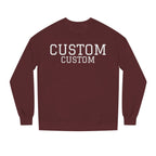 Custom Text Crewneck Sweatshirt — Personalized College-Style Pullover