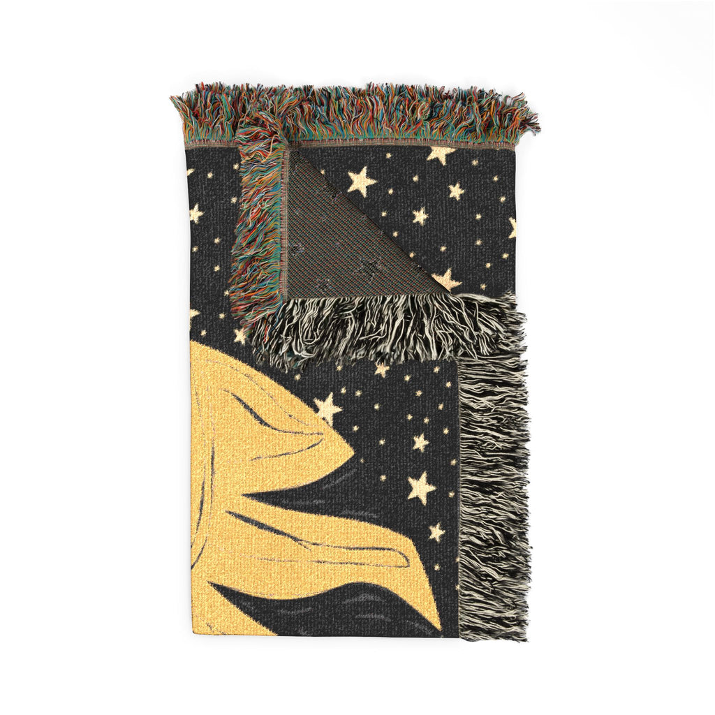 Woven Blanket — Sun and Moon Celestial Throw Blanket