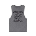 Tank Top — "By Their Fruits You Will Recognize Them" Vintage Stonewash Graphic