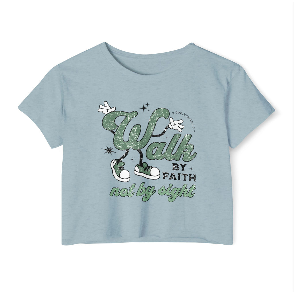 Christian Festival Crop Top — “Where the Lord Guides the Lord Provides” Isaiah 58:11 Graphic