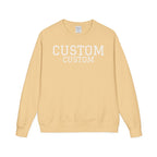 Custom Crewneck Sweatshirt — Vintage Garment-Dyed Comfort