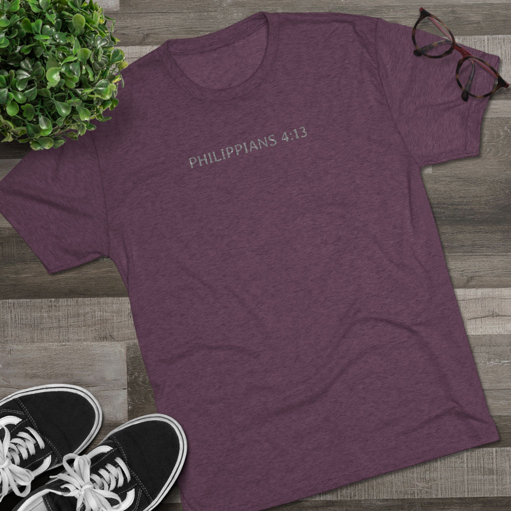 Christian Faith Crew Tee — "I Can Do All Things Through Christ Who Strengthens Me"