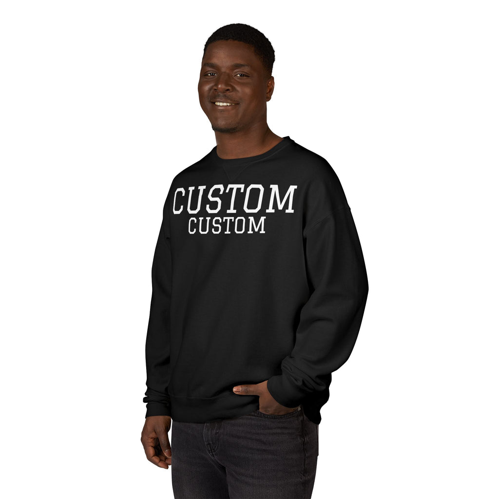 Custom Crewneck Sweatshirt — Vintage Garment-Dyed Comfort
