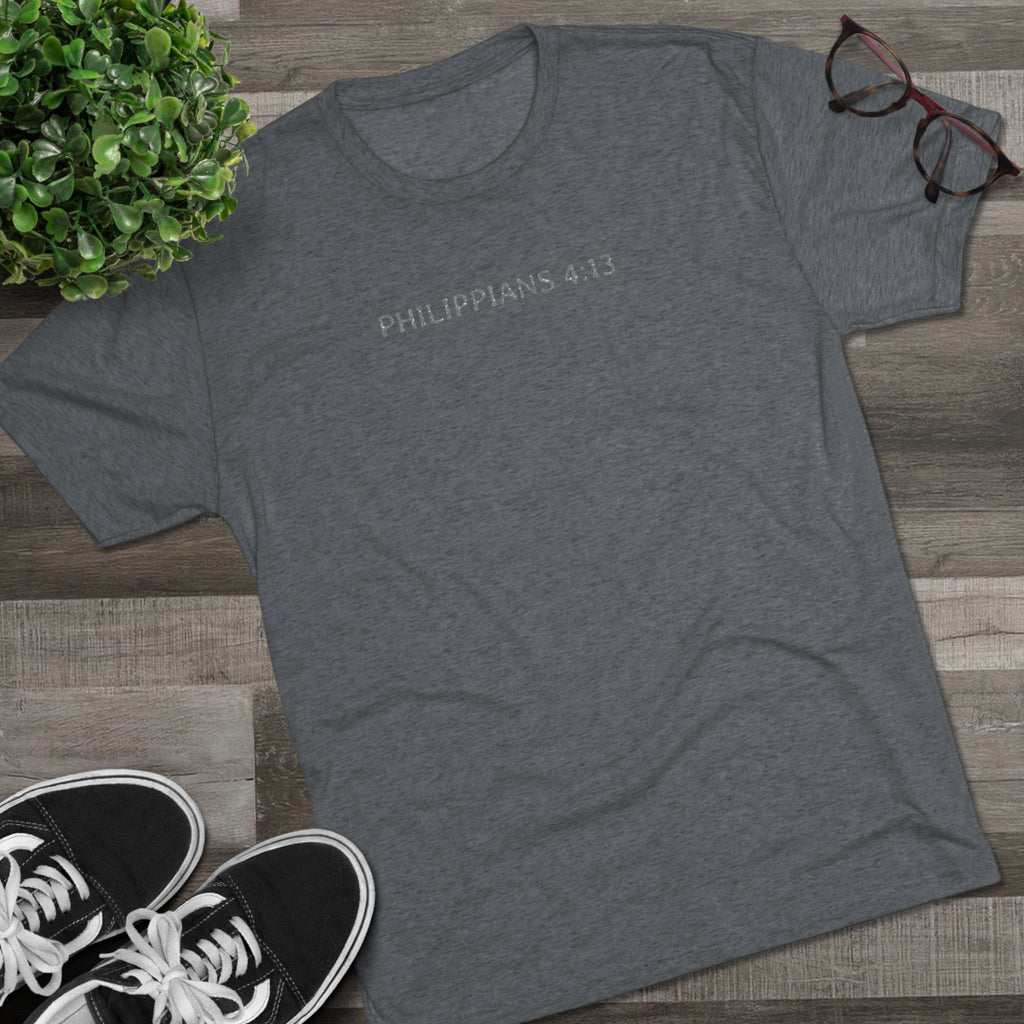 Christian Faith Crew Tee — "I Can Do All Things Through Christ Who Strengthens Me"