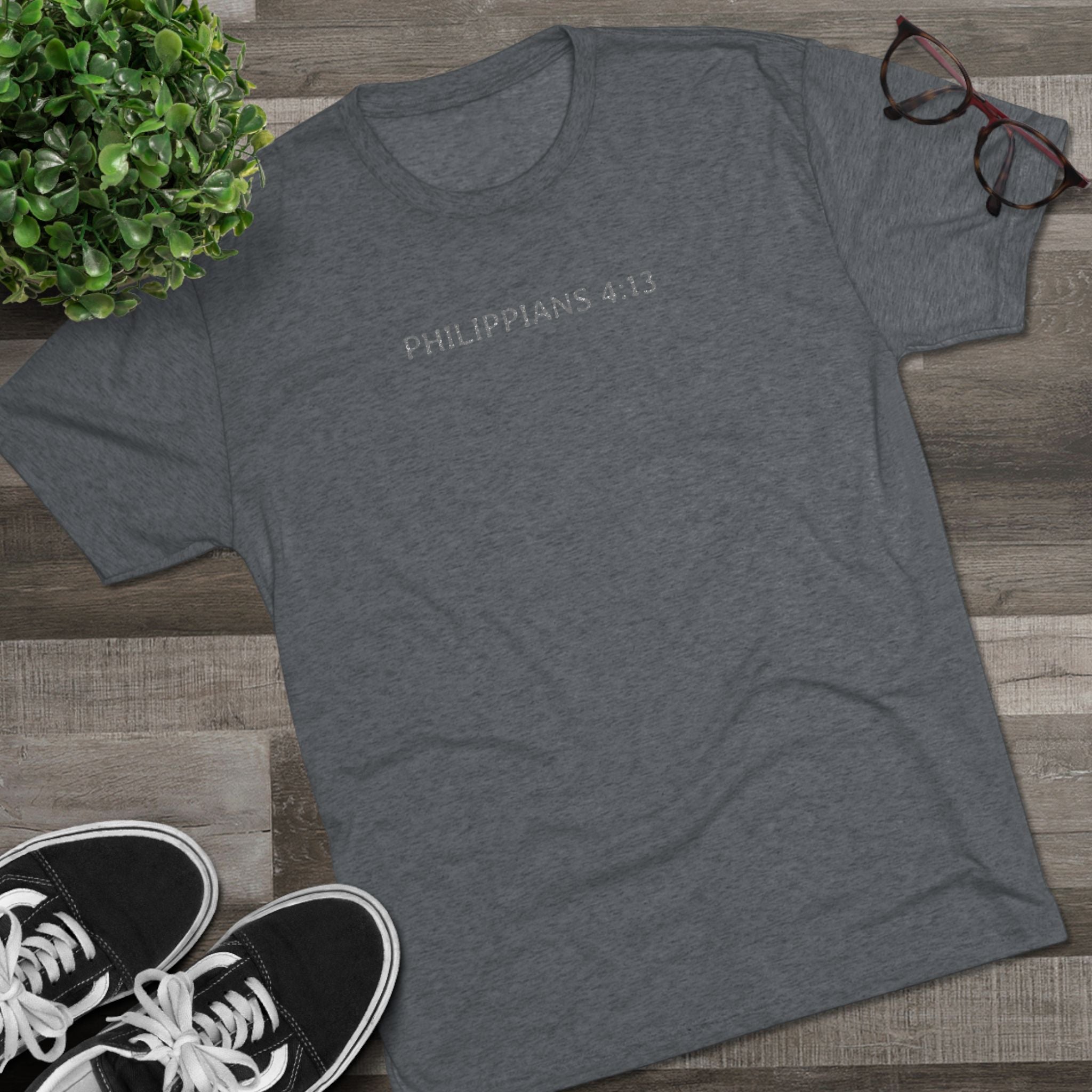 Christian Faith Crew Tee — "I Can Do All Things Through Christ Who Strengthens Me"
