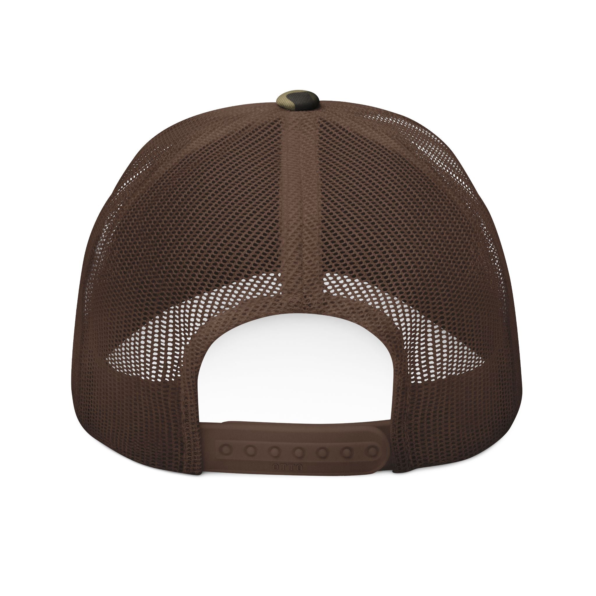 Custom Camo Trucker Hat — Custom Embroidered Military-Style Cap