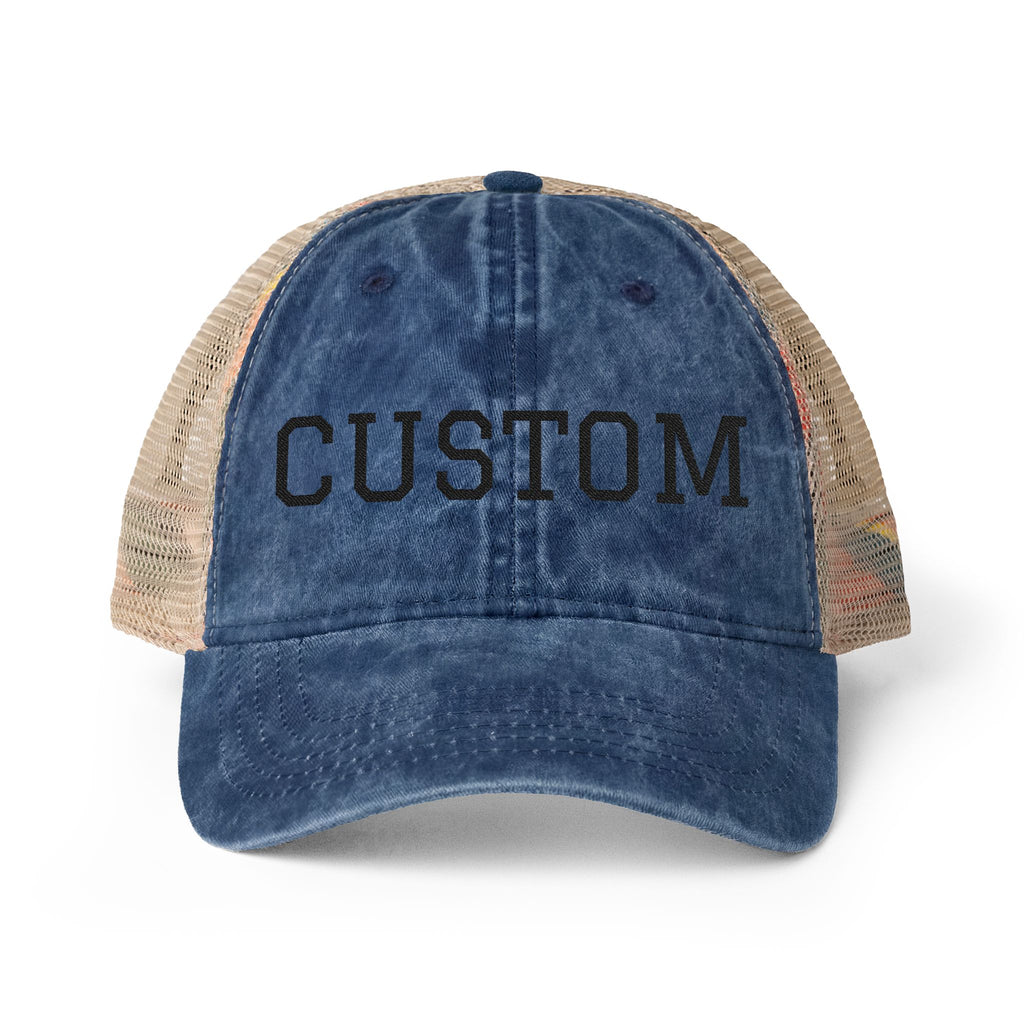 Custom Women's Hat  Washed Mesh-Back Cap Fun Patterns