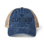 Custom Women's Hat  Washed Mesh-Back Cap Fun Patterns