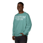 Custom Crewneck Sweatshirt — Vintage Garment-Dyed Comfort