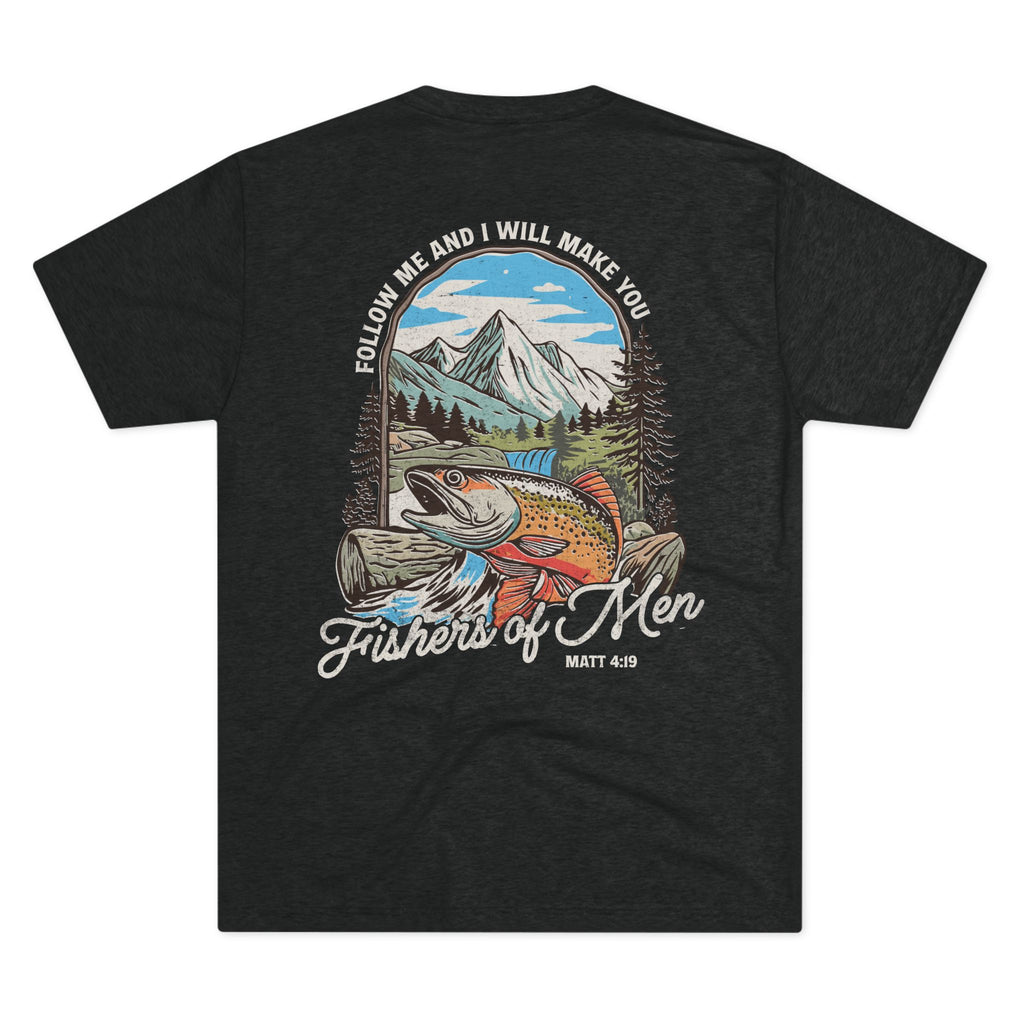 Follow Me and I Will Make You Fishers of Men Butter Soft Christian Tee
