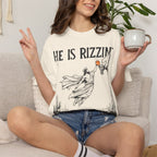 Comfort Colors Oversized T‑Shirt — Christian He Is Rizzin