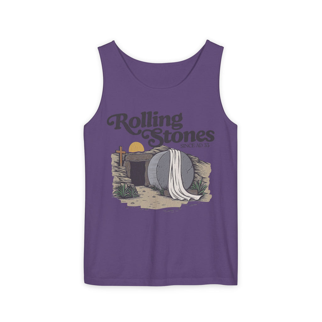 Rolling Stones Oversized Tank Top — Comfort Colors Garment-Dyed
