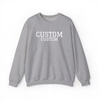 Embroidered Custom Vintage-Style Crewneck Sweatshirt