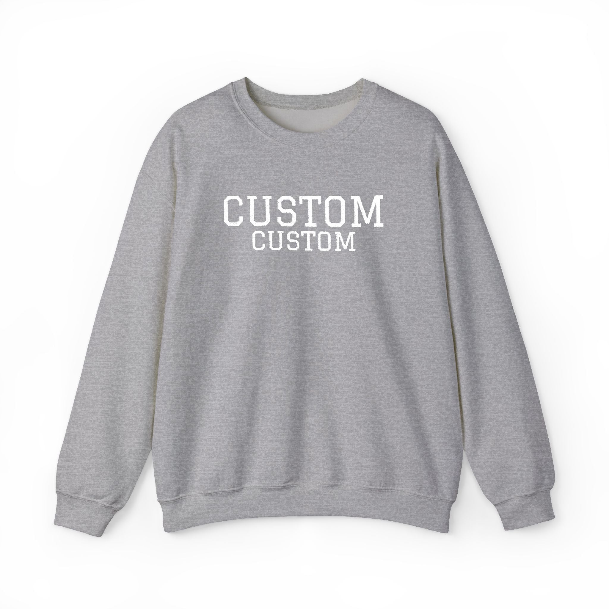 Embroidered Custom Vintage-Style Crewneck Sweatshirt