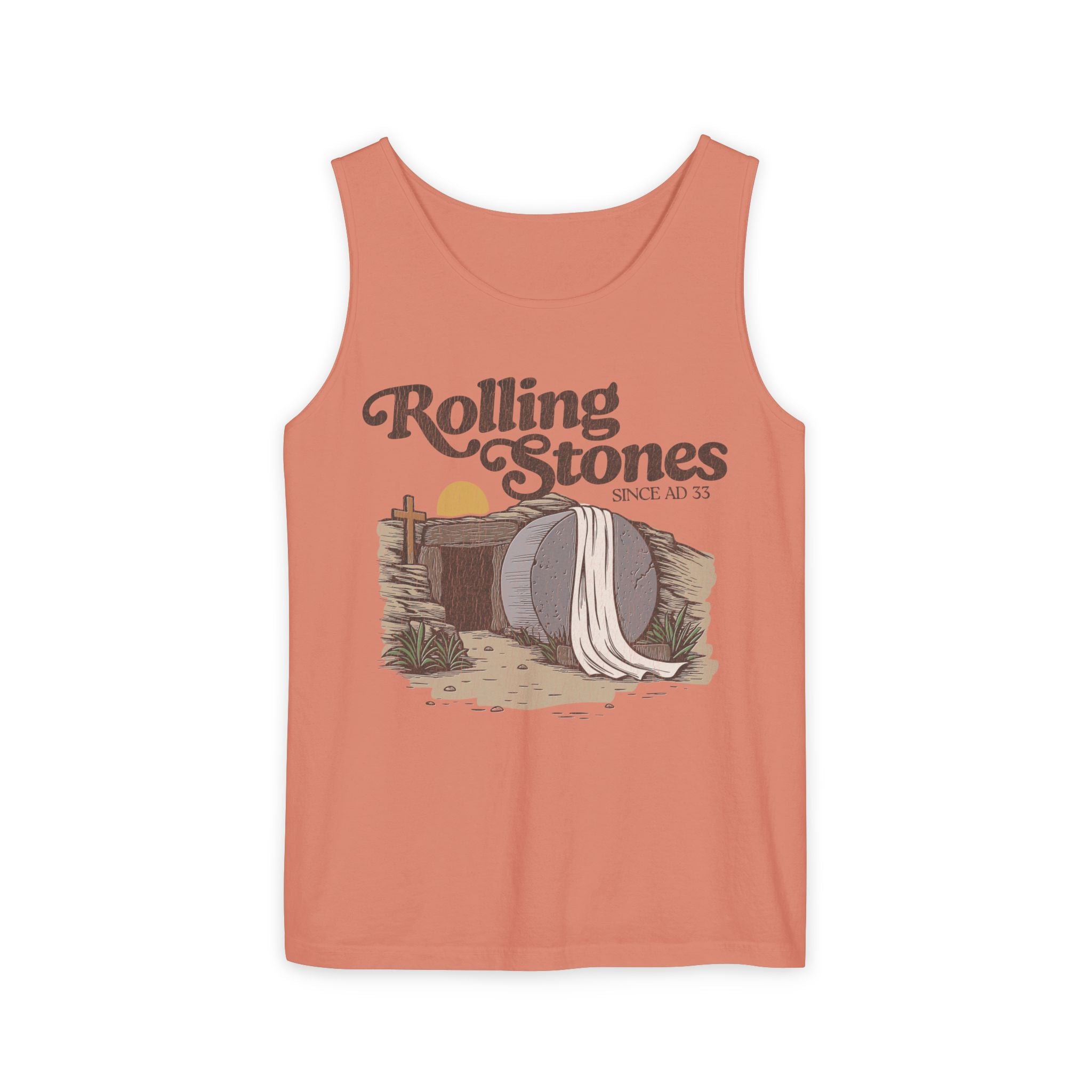Rolling Stones Oversized Tank Top — Comfort Colors Garment-Dyed