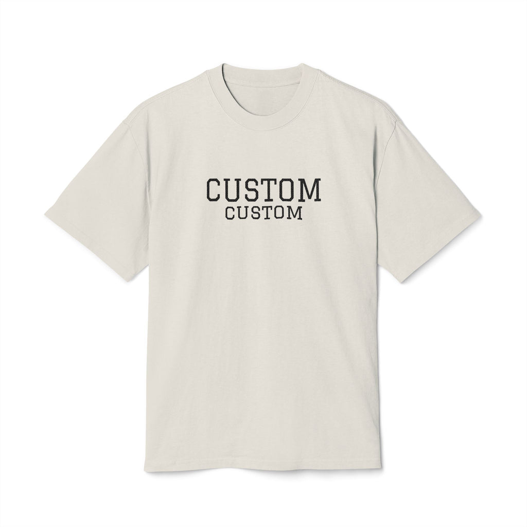 Custom T-Shirt - Custom Vintage-Style Tee — Personalized 'CUSTOM' Text Shirt