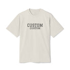 Custom T-Shirt - Custom Vintage-Style Tee — Personalized 'CUSTOM' Text Shirt