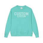 Custom Crewneck Sweatshirt — Vintage Garment-Dyed Comfort