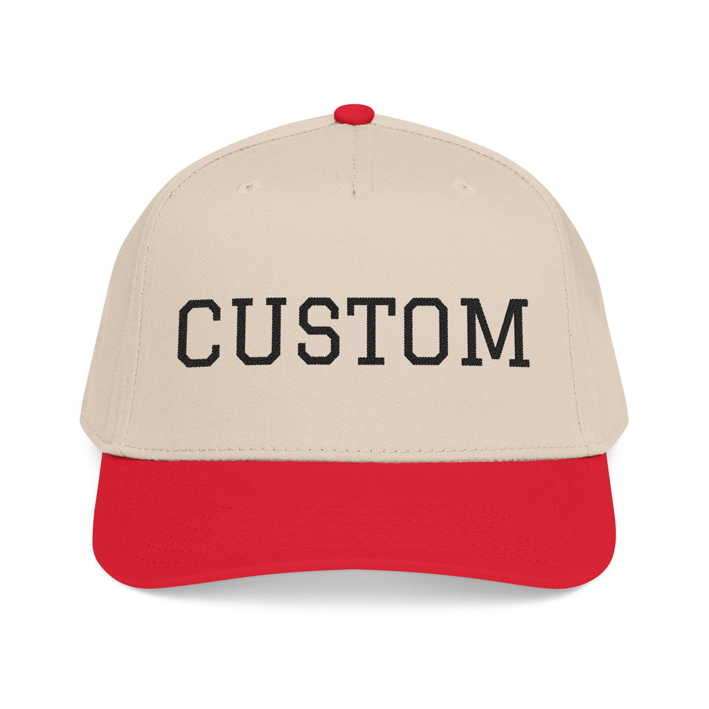 Custom Baseball Cap Two Toned Mid Profile Baseball Cap