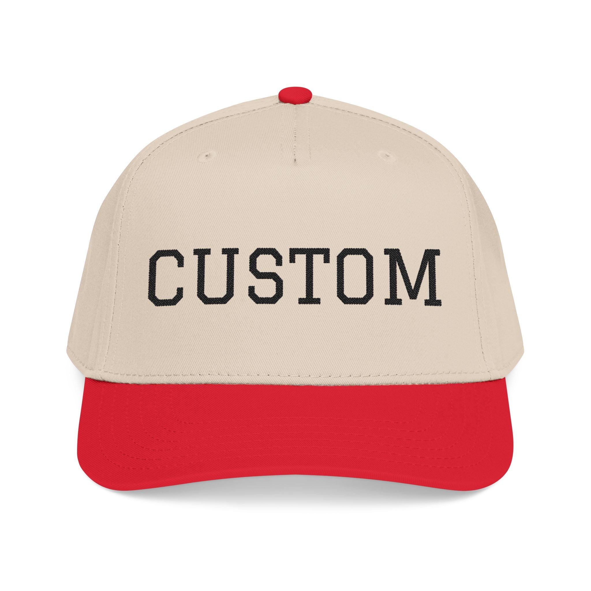 Custom Baseball Cap Two Toned Mid Profile Baseball Cap