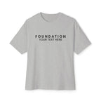 Custom T-Shirt - CUSTOM Foundation Minimalist Tee — Customizable "Your Text Here" Boxy T-Shirt