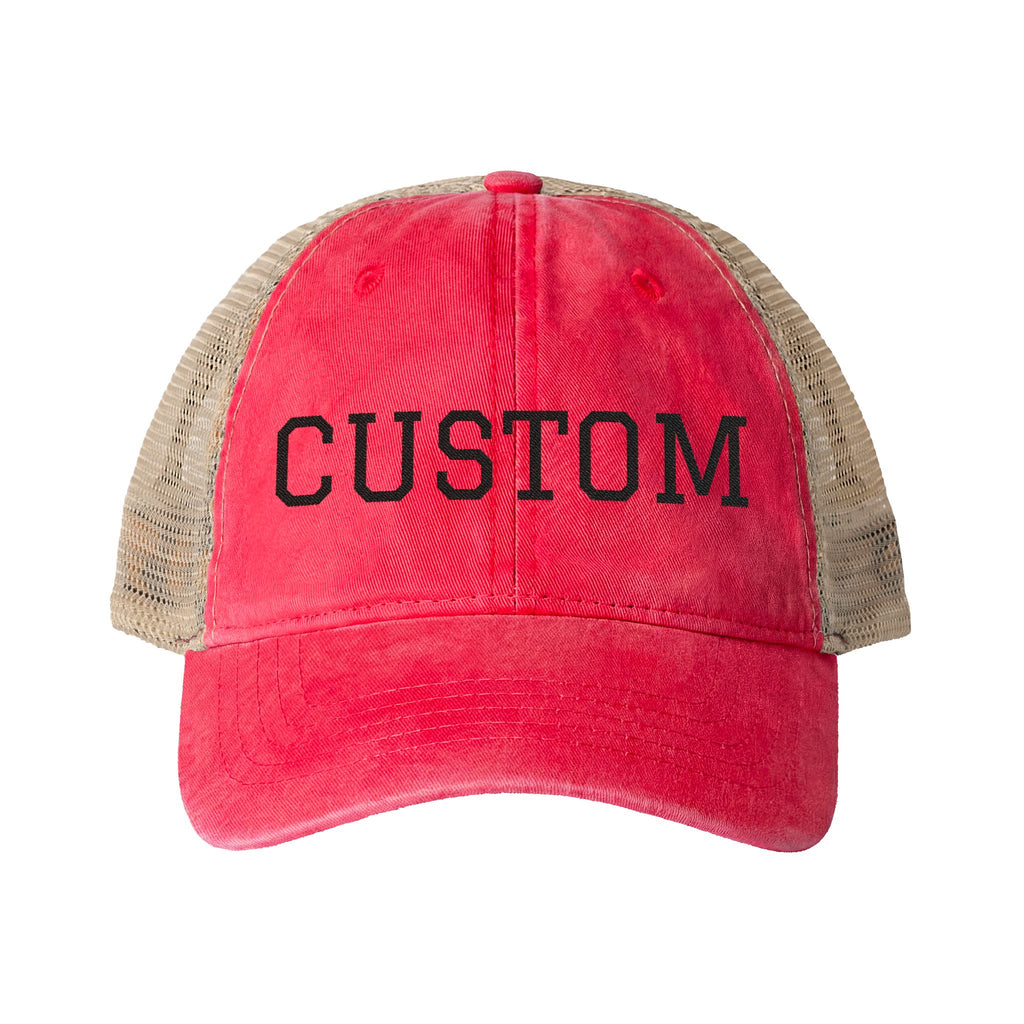 Custom Women's Hat  Washed Mesh-Back Cap Fun Patterns