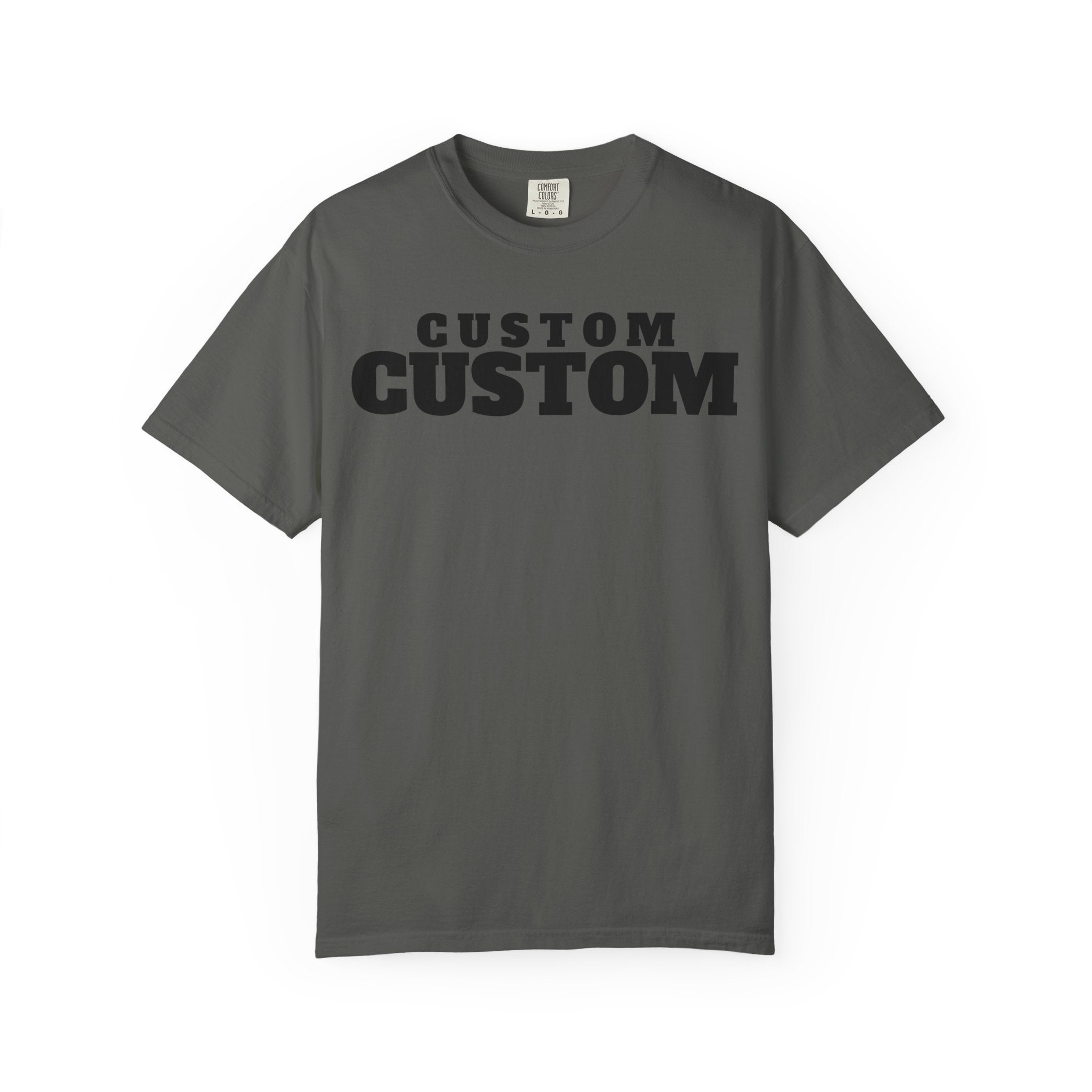 Custom Text T-Shirt — Personalized Bold Logo Tee