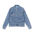 Spiritual Jacket - Christian Rolling Stones Vintage Backprint Denim Jacket — Men’s Rock Band Jean Jacket