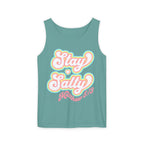 Comfort Colors Stay Salty Tank Top — Retro Pastel Beachy Graphic Matthew 5:13 Tank