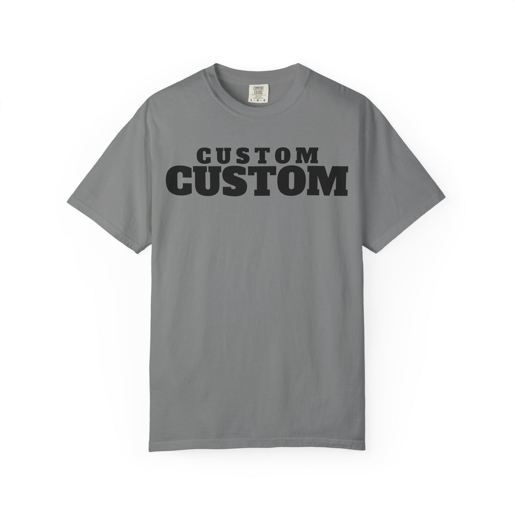 Custom Text T-Shirt — Personalized Bold Logo Tee
