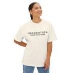 Custom T-Shirt - CUSTOM Foundation Minimalist Tee — Customizable "Your Text Here" Boxy T-Shirt