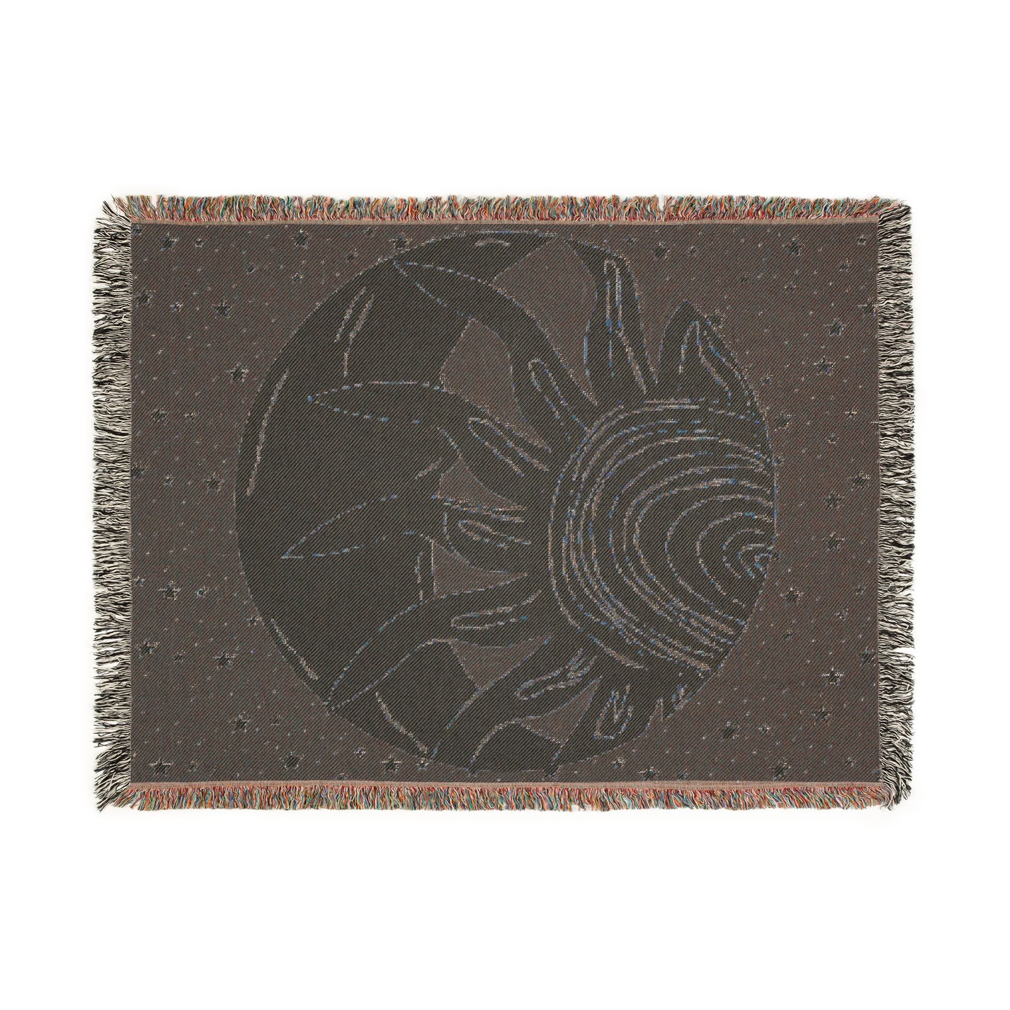 Woven Blanket — Sun and Moon Celestial Throw Blanket