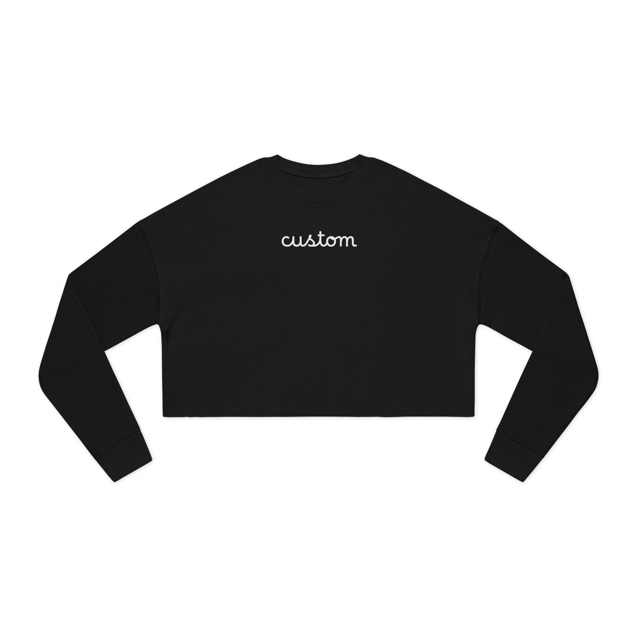 Custom Women's Cropped Sweatshirt - Casual Cozy Crop Top