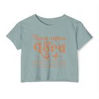 Christian Festival Crop Top — “Wait Upon the Lord" Graphic
