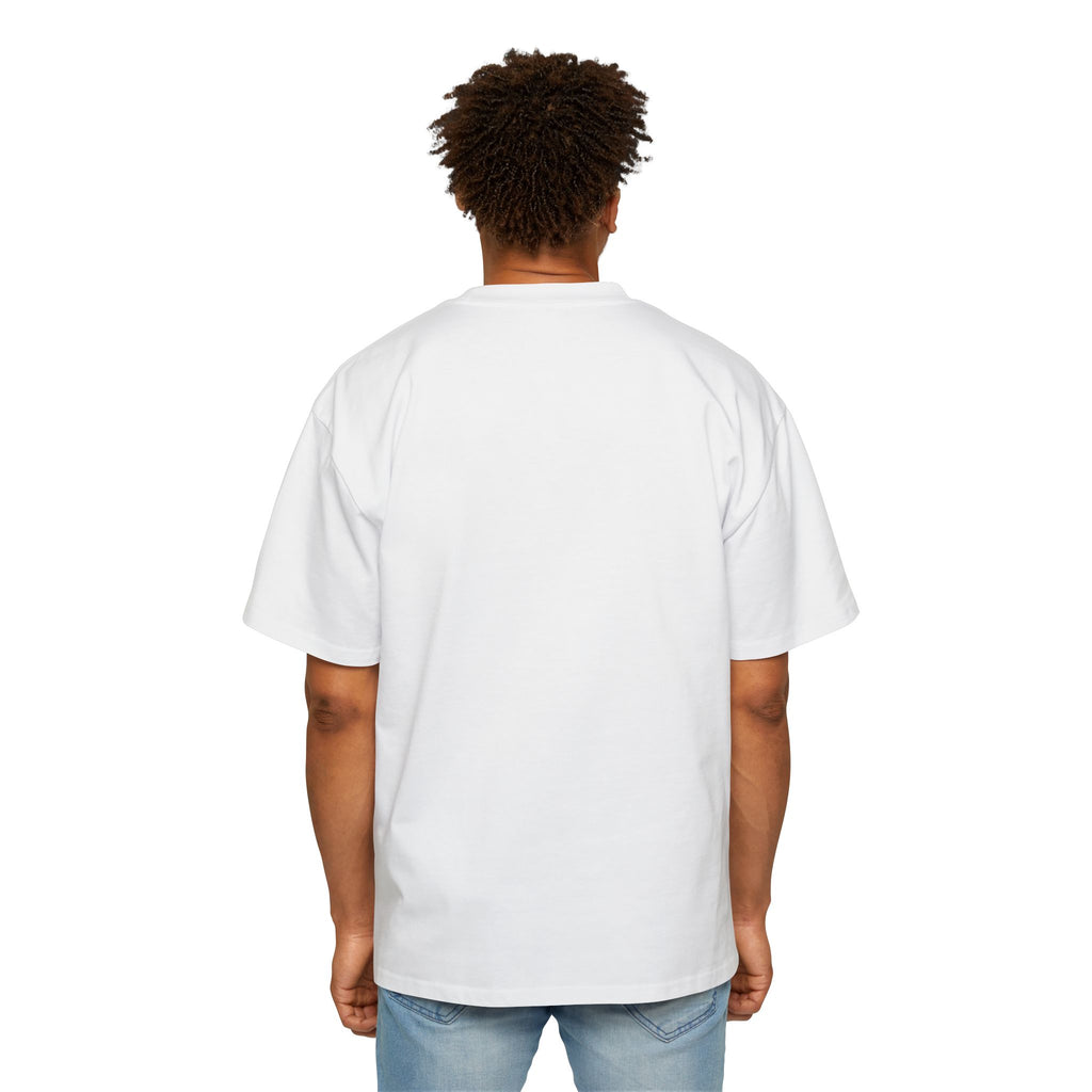 Custom T-Shirt - Custom Text Oversized Tee — Men's Personalized White T-Shirt