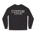 Custom Text Crewneck Sweatshirt — Personalized College-Style Pullover
