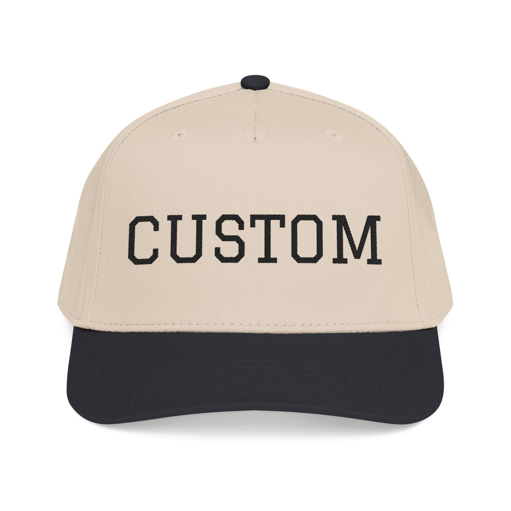 Custom Baseball Cap Two Toned Mid Profile Baseball Cap
