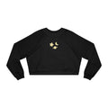 Cropped Pullover — Minimal Gold Moon, Star & Planet Graphic