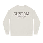 Custom Text Crewneck Sweatshirt — Personalized College-Style Pullover