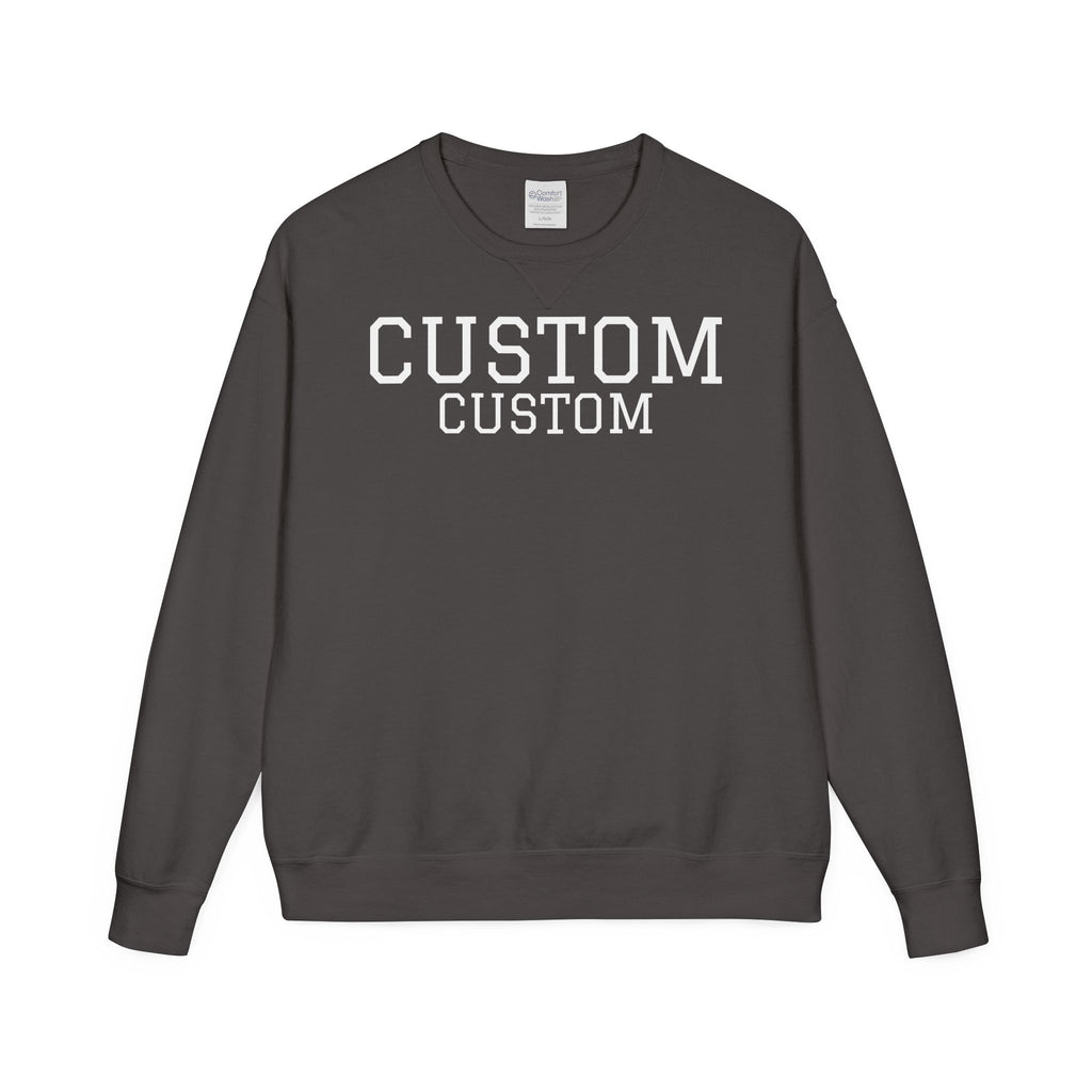 Custom Crewneck Sweatshirt — Vintage Garment-Dyed Comfort