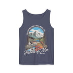 Fishers of Men Tank Top — Christian Fishing Graphic Tank ("Follow Me and I Will Make You" Matthew 4:19)