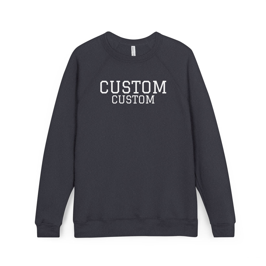 Custom Raglan Sweatshirt - Personalized College-Style Crewneck