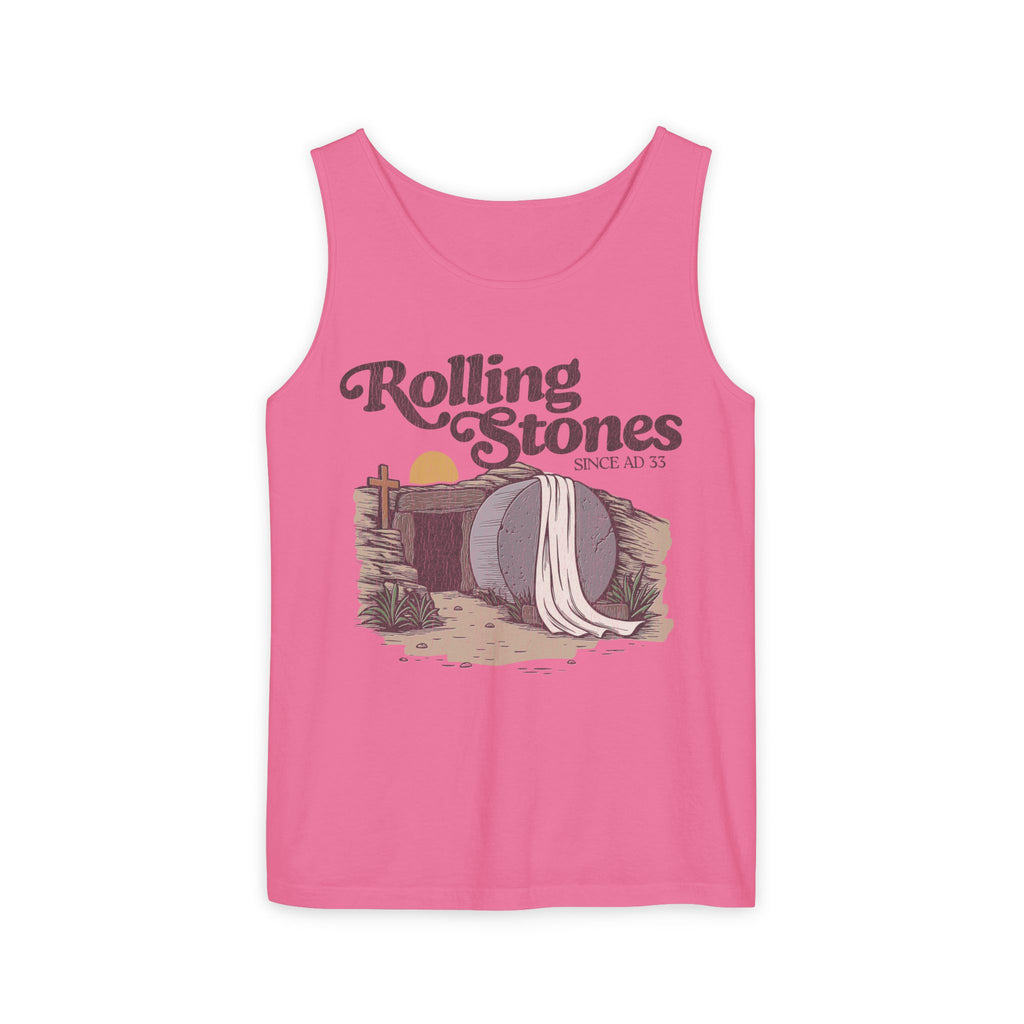 Rolling Stones Oversized Tank Top — Comfort Colors Garment-Dyed