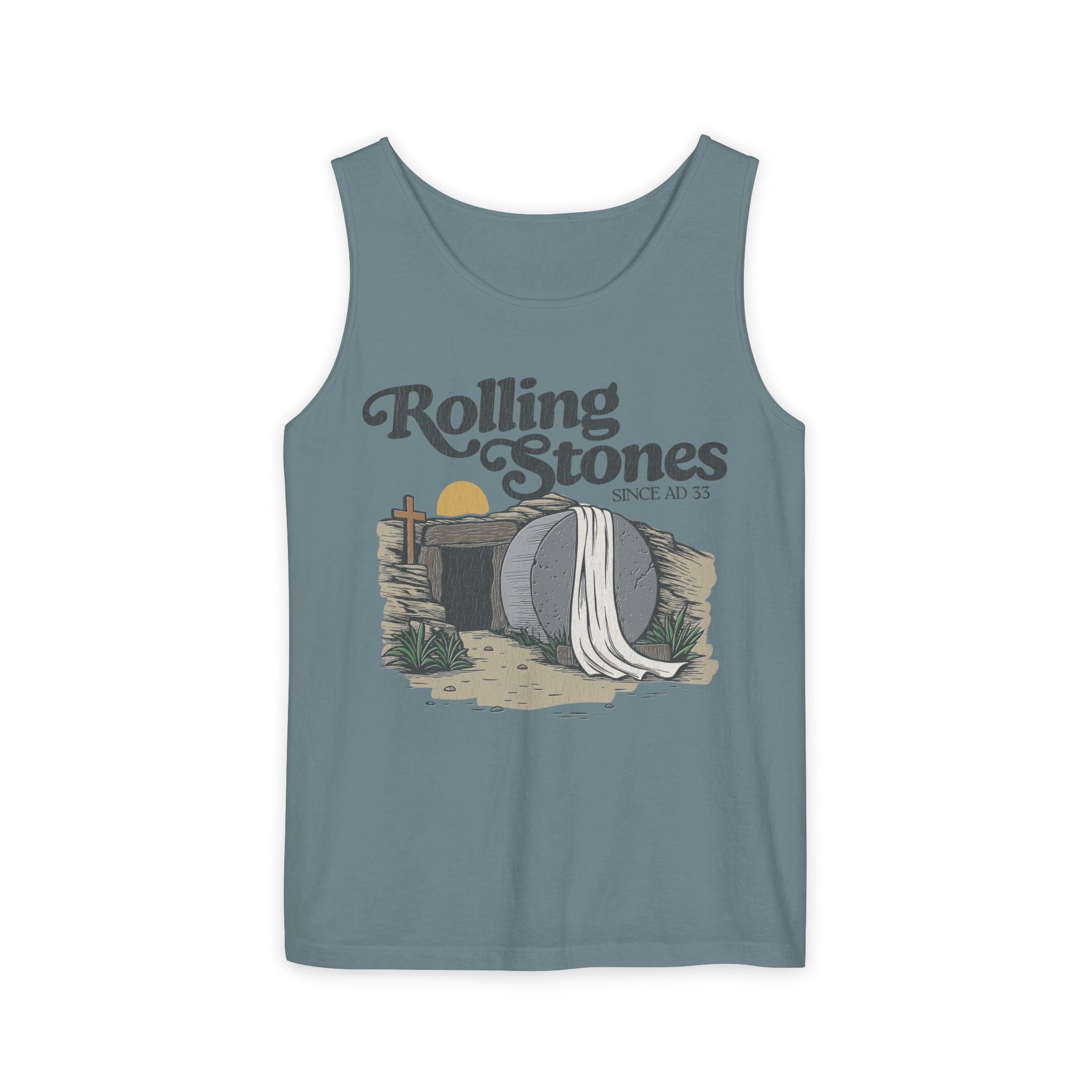 Rolling Stones Oversized Tank Top — Comfort Colors Garment-Dyed