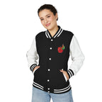 Custom Gift - Letterman Jacket for Teacher — Colorful "Very Hungry Caterpillar" Garden Back Patch