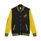 Custom Gift - Letterman Jacket for Teacher — Colorful "Very Hungry Caterpillar" Garden Back Patch