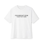 Custom T-Shirt - CUSTOM Foundation Minimalist Tee — Customizable "Your Text Here" Boxy T-Shirt